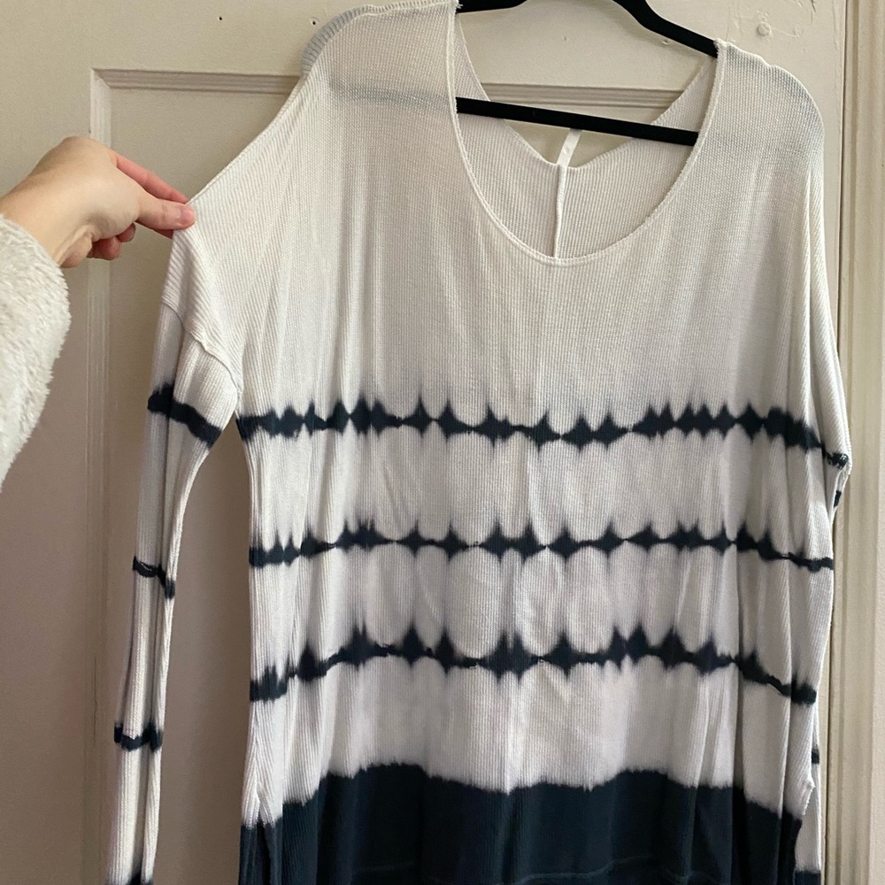 Long sleeve, tie dye shirt